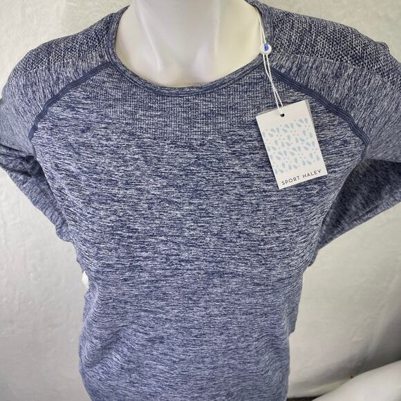 Sport Haley Womens LS NWT Blue Fallon Crewneck Golf Athletic Outdoor Top Size M - Picture 4 of 15